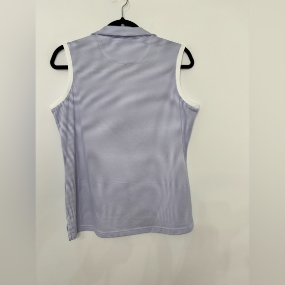 Women’s Pebble Beach Sleeveless Golf Polo Collared V-Neck Breathable Shirt - Picture 2 of 5